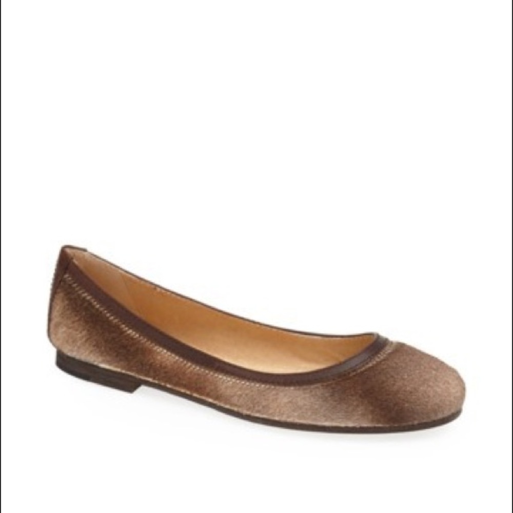 NWOT Frye Carson Calf Hair Flat